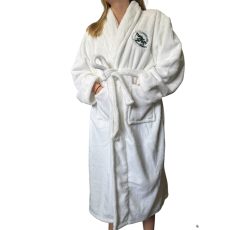 McKLPOA Plush White Bathrobe